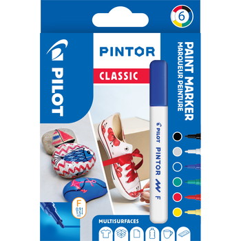 Pilot Pintor Classic markere 6 farver 