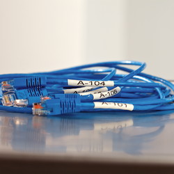 Dymo Rhino Krympeflex tape 9mm sort/hvid