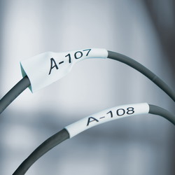 Dymo Rhino Krympeflex tape 9mm sort/hvid