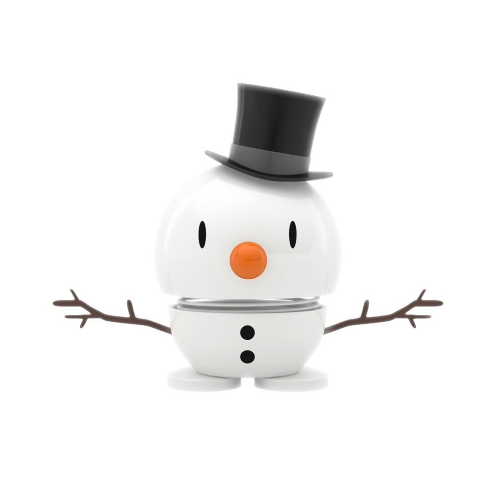 Hoptimist Snowman 8cm hvid