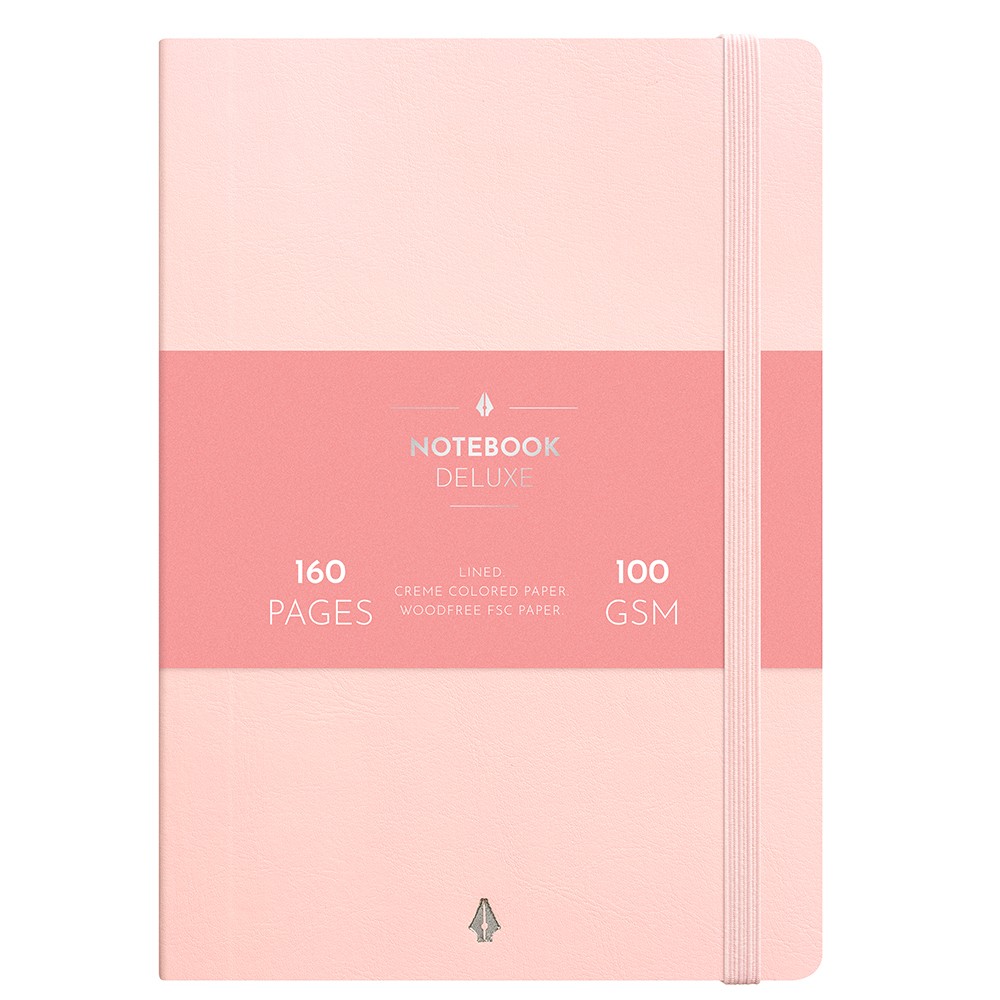 Burde Notebook Deluxe notesbog lyserød
