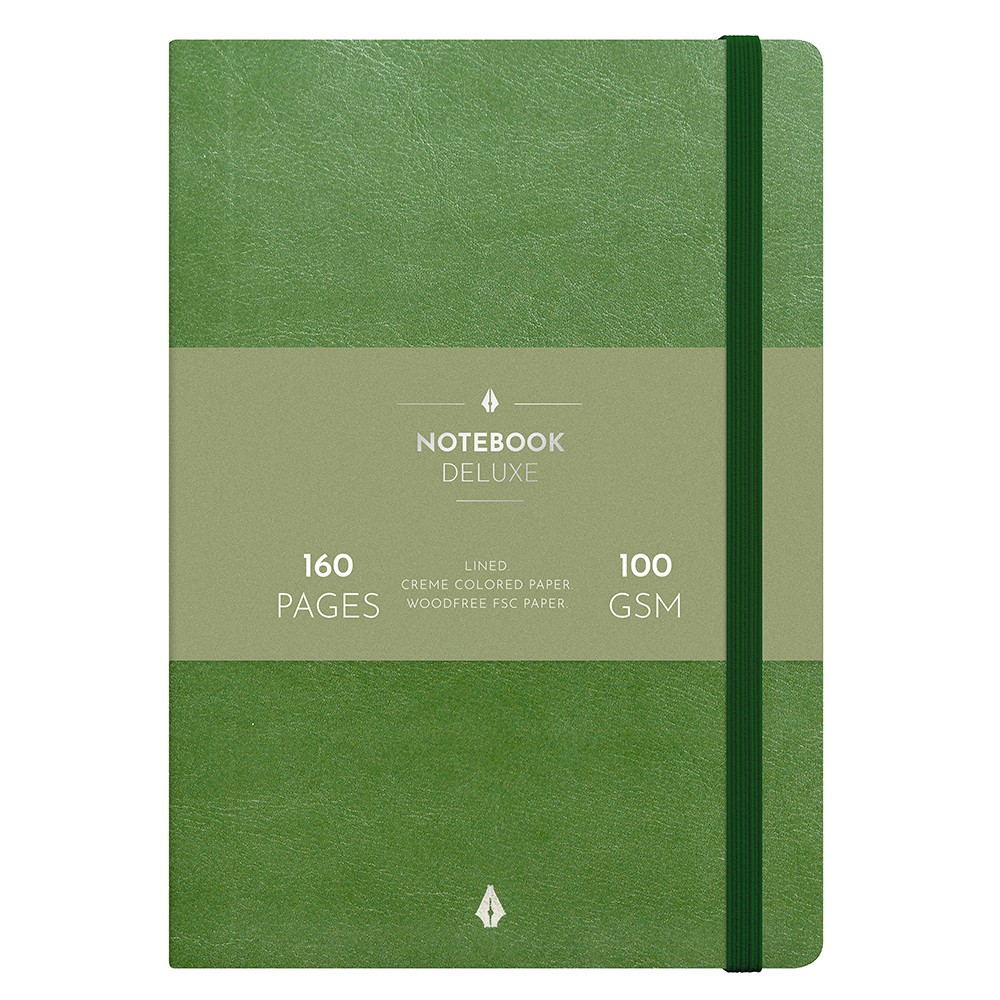 Burde Notebook Deluxe notesbog grøn