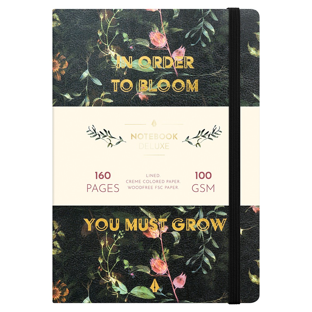 Burde Notebook Deluxe notesbog blomster