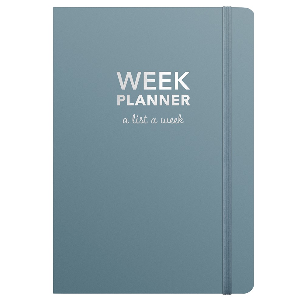Mayland Week Planner udateret kalender A5 blå