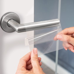 Avery L8013-10 antimikrobielle etiketter klar