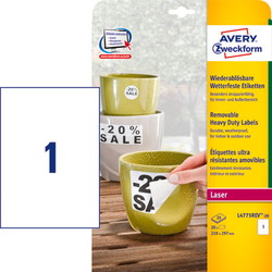 Avery L4775REV 210x297mm hvid