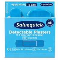 Salvequick Detectable fingerplaster 6x30stk
