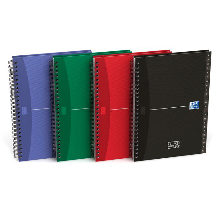 Oxford Essentials adressebog A5 assorteret