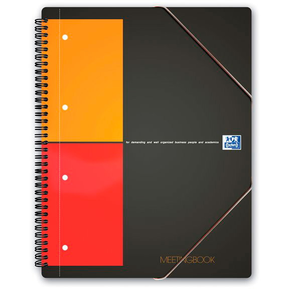 5 x Oxford MeetingBook notesbog A4+ kvadreret