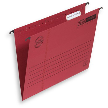 Elba Vertiflex A4 hængemappe rød