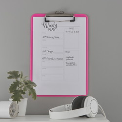 Leitz WOW A4 clipboard pink 