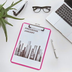 Leitz WOW A4 clipboard pink 