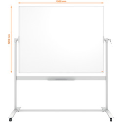 Nobo whiteboardtavle med hjul 150x120cm