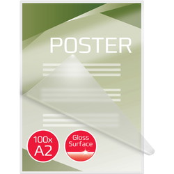 GBC A2 lamineringslomme 125mic klar 100ark