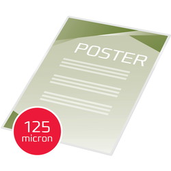 GBC A2 lamineringslomme 125mic klar 100ark