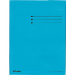 Esselte A4 klapmappe 3 klapper blå 