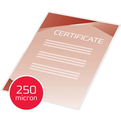 GBC A4 lamineringsomslag 250mic klar 50ark