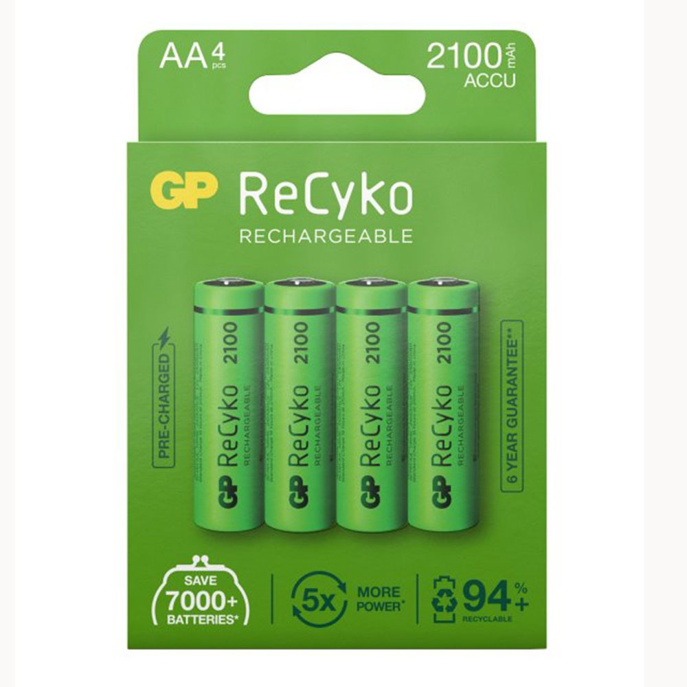 Batteri GP ReCyko AA pk/4 Opladeligt NiMH 2100mAh 