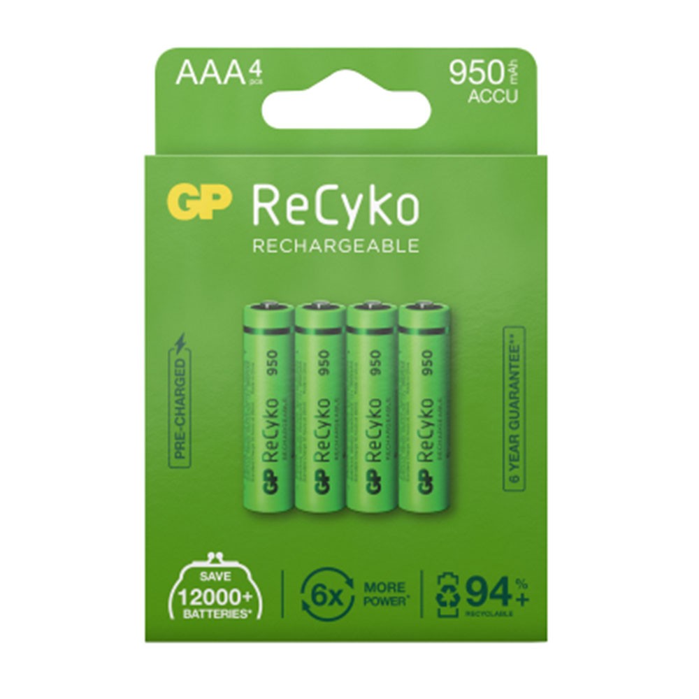 Batteri GP ReCyko NiMH 950mAh opladeligt AAA pk/4 