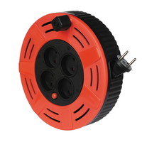 NQ Power kabeltromle 4 udtag 10m rød
