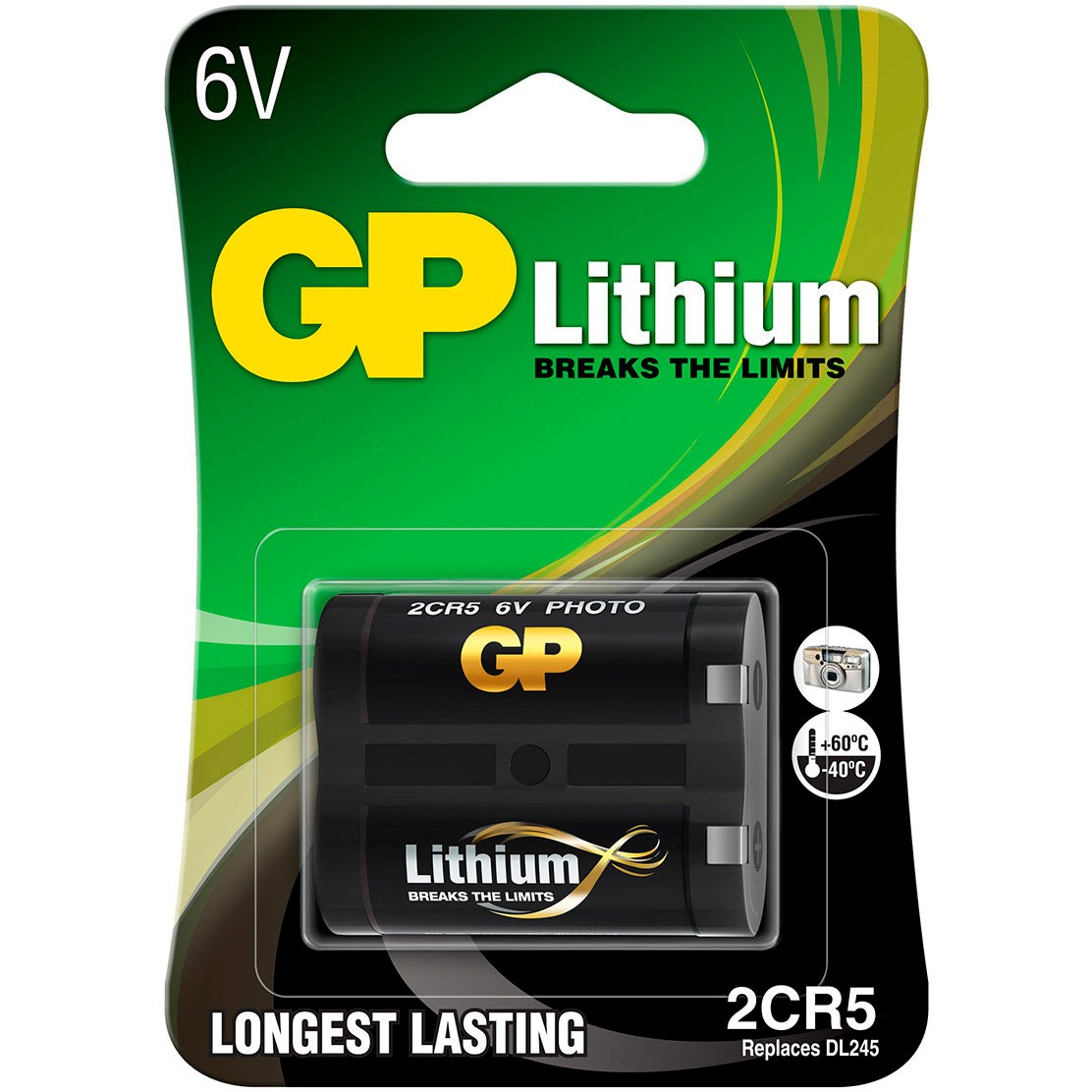 Batteri GP 2CR5 Lithium