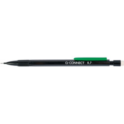 Q-connect pencil 0,7 mm sort/grøn