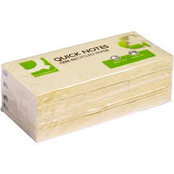 Q-connect notes 38x51mm gul 12stk