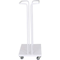Tina Trolleys affaldsstativ m/hjul u/låg 60L hvid