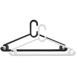 Day bøjle sort/hvid 8stk