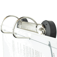 Ringbindsholder med magnet hvid