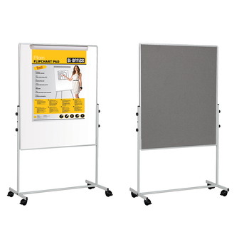 Bi-Office mobilt whiteboard 70x120cm