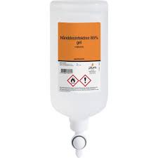 Hånddesinfektion Plum 85% gel Combi 1000 ml m/knap