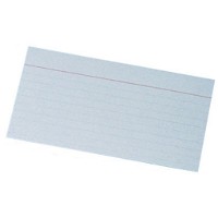 Kartotekskort A lin. Hvid 7,5x12,5cm Bdt/100 