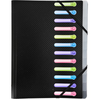 Exacompta A4 sorteringsmappe 12delt sort  