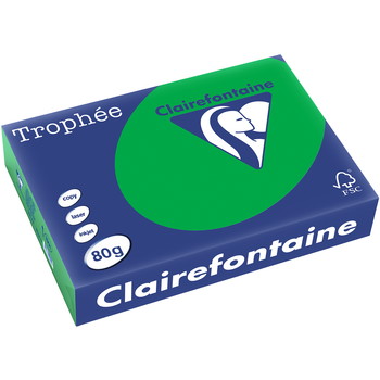 Trophee kopipapir A4 80g stærk grøn 500ark