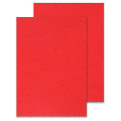 Q-connect karton for-/bagside A4 250g rød 100ark