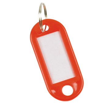 Q-connect nøglevedhæng rød 10stk