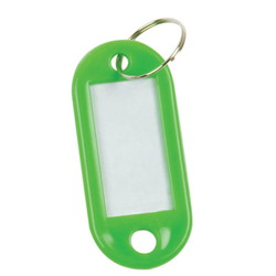 Q-connect nøglevedhæng grøn 10stk