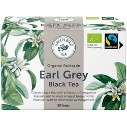 Green Bird Earl Grey økologisk te 20 breve