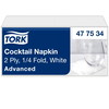 Tork 477534 Advanced servietter 24x24cm hvid 200stk