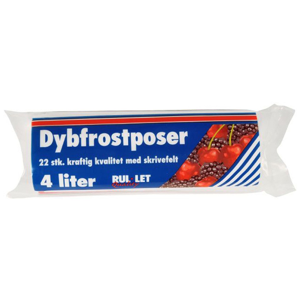 Rul-Let dybfrostpose m/skrivefelt 4L 20x38cm