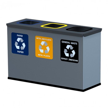Eco sorteringsstation med inderspande 3x12L