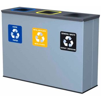 Eco sorteringsstation med sækkeholdere 3x60L