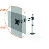 Durable Select monitorarm til 1 skærm 27" sølv