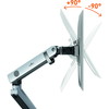Durable Select Plus monitorarm til 2 skærme 32" sølv