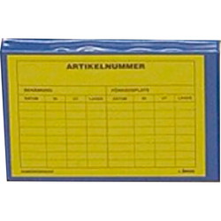 Plastlommer t/pallerammer A5 blå/klar 100stk