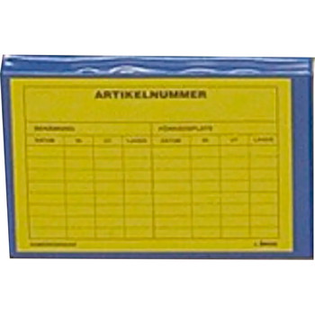 Plastlommer t/pallerammer A5 blå/klar 100stk