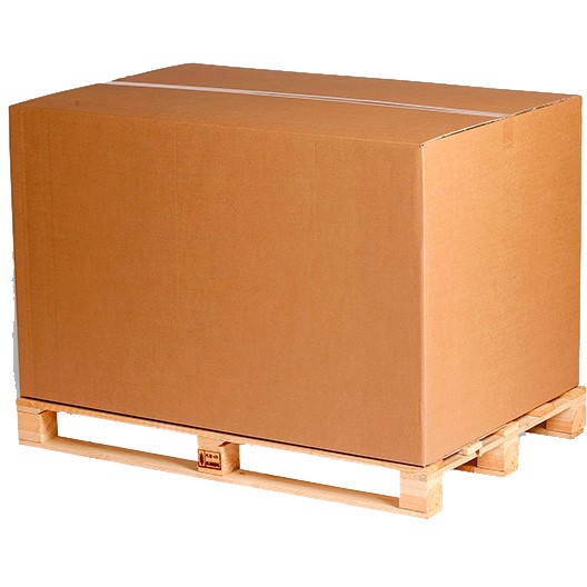 Containerpapkasse 4mm 780x1180x725mm brun