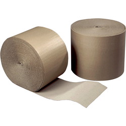 Bølgepap 75cm x70m brun