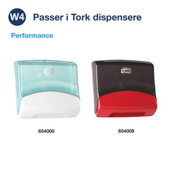 Tork 930179 ExelClean W4 aftørringsklude hvid 41,5x35,5cm